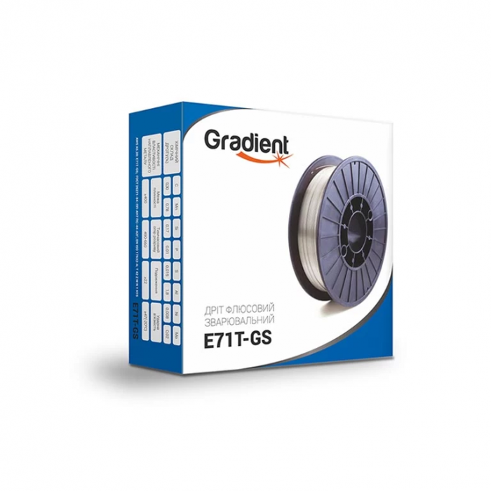 Купити Дріт флюсовий GRADIENT E71T-GS 0,8 мм (5 кг) самозахисний (4015353) Дріт флюсовий GRADIENT E71T-GS 0,8 мм (5 кг) самозахисний (4015353)