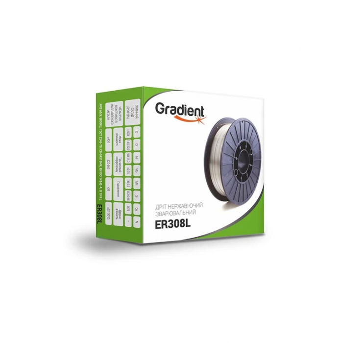Купити Нержавіючий зварювальний дріт GRADIENT, ER308L, 0,8 мм, 1 кг (1475) Нержавіючий зварювальний дріт GRADIENT, ER308L, 0,8 мм, 1 кг (1475)