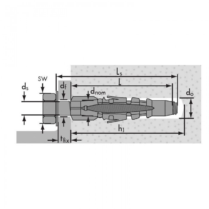 Дюбель нейлоновий MU 10x60 Mungo 1011060 (1011060)