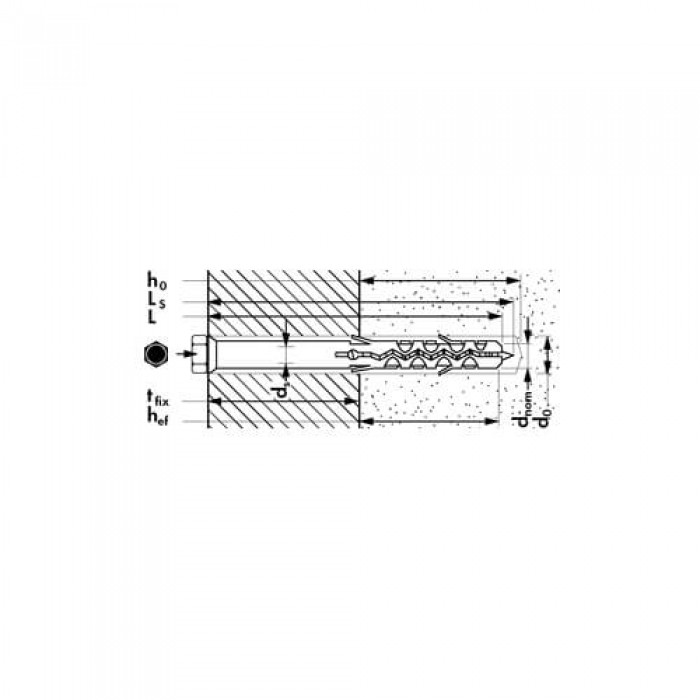 Дюбель фасадний MBR-SS 10х60 Mungo 1121506 (1121506)