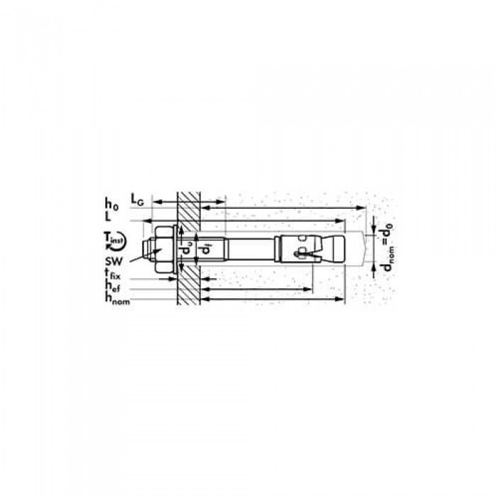Анкер-болт m2 8х60/10 Mungo 3200806 (3200806)
