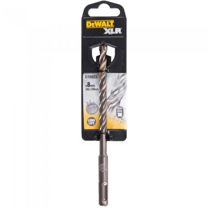 Бур SDS+, Elite, 4 кромки, 8 х 160 х 100 мм. DeWALT DT8923 (DT8923)