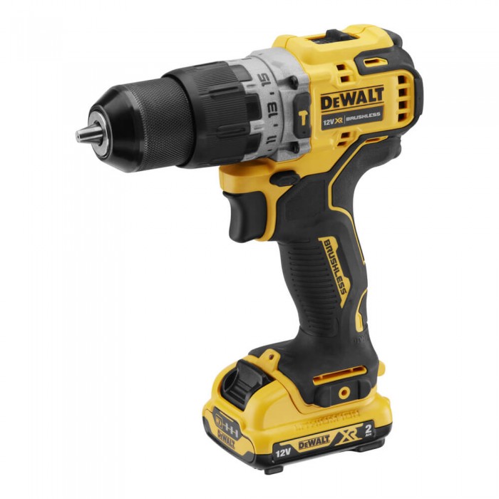 Дрель-шуруповерт аккумуляторная безщеточная ударная DeWALT DCD706D2 (DCD706D2)