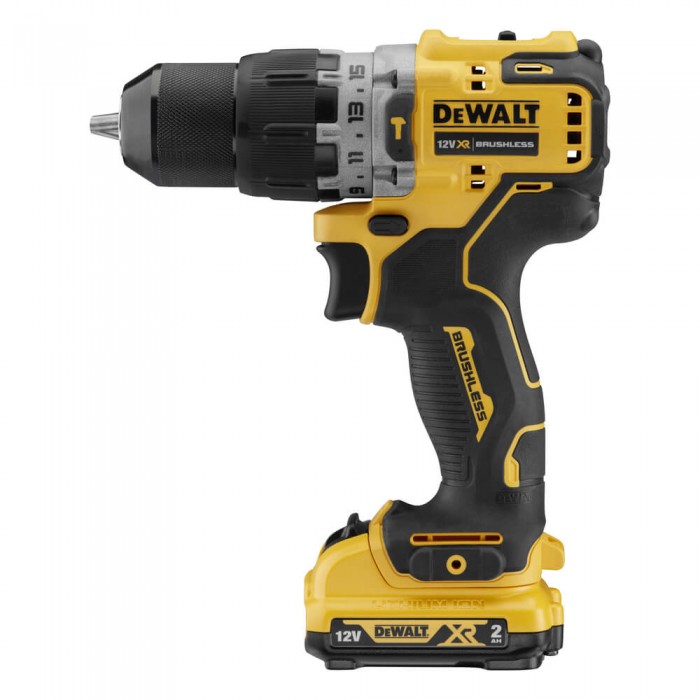 Дрель-шуруповерт аккумуляторная безщеточная ударная DeWALT DCD706D2 (DCD706D2)