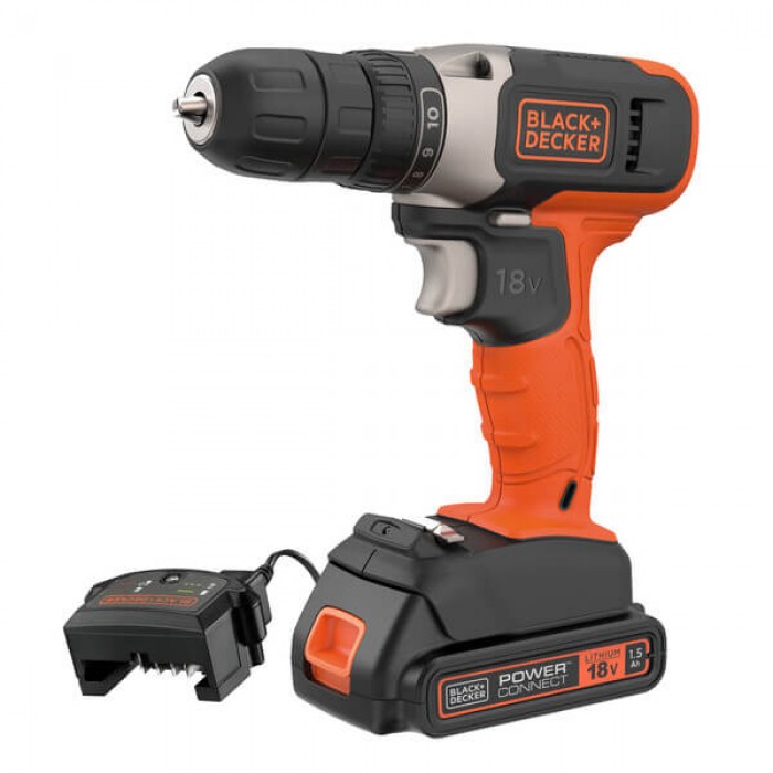 Дрель-шуруповерт аккумуляторный BLACK+DECKER BCD001C1 (BCD001C1)