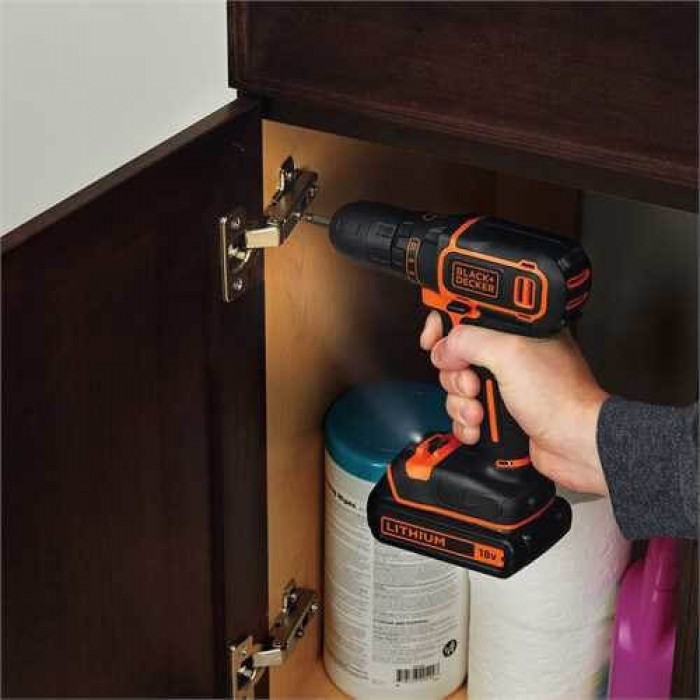 Дрель-шуруповерт аккумуляторный BLACK+DECKER BDCDD186KB (BDCDD186KB)
