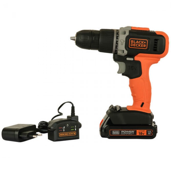 Дрель-шуруповерт ударная аккумуляторная BLACK+DECKER BCD003C1 (BCD003C1)