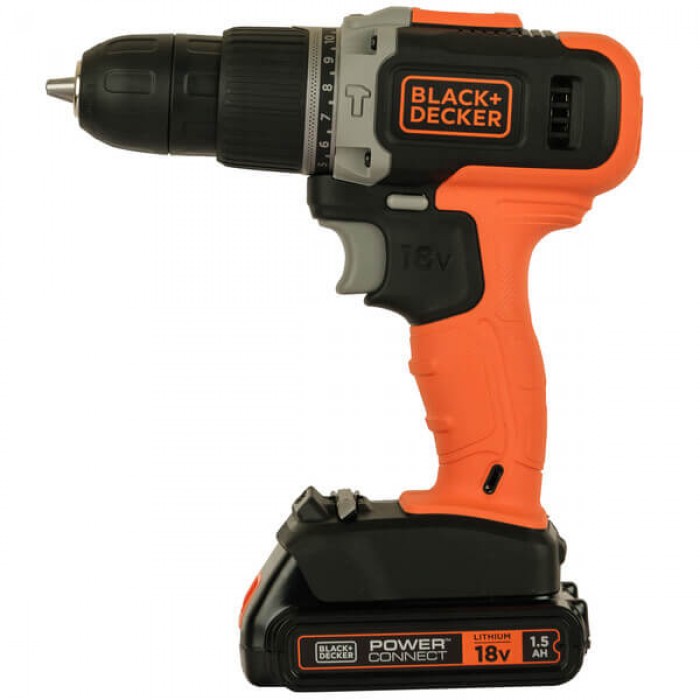Дрель-шуруповерт ударная аккумуляторная BLACK+DECKER BCD003C1 (BCD003C1)
