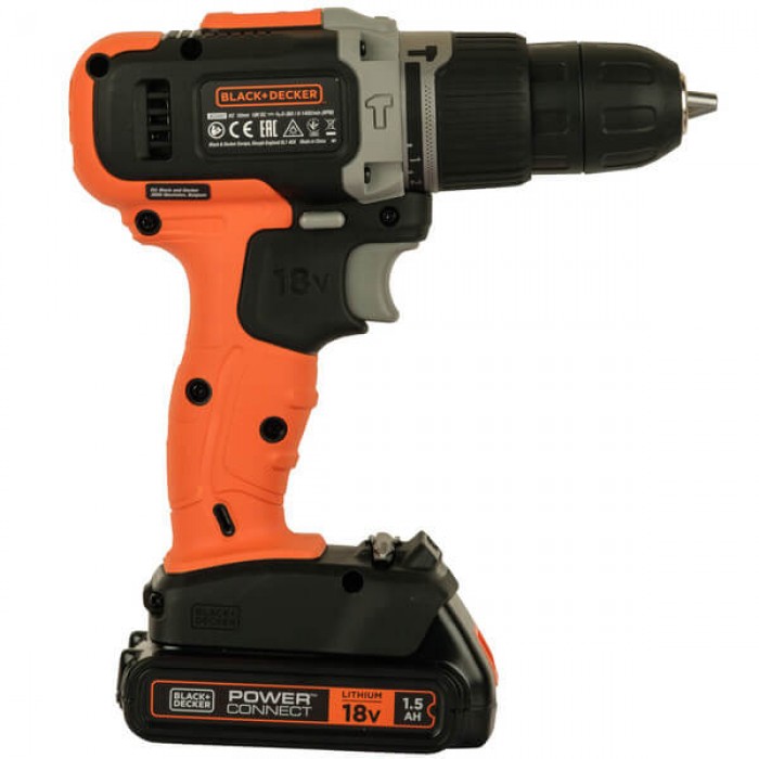 Дрель-шуруповерт ударная аккумуляторная BLACK+DECKER BCD003C1 (BCD003C1)