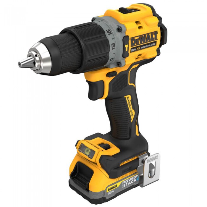 Дрель-шуруповерт аккумуляторная ударная без щеточная DeWALT DCD805E1T (DCD805E1T)