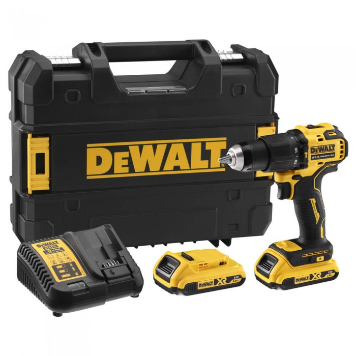 Купити Дрель-шуруповерт аккумуляторная безщеточная ударная DeWALT DCD709D2T (DCD709D2T) Дрель-шуруповерт аккумуляторная безщеточная ударная DeWALT DCD709D2T (DCD709D2T)