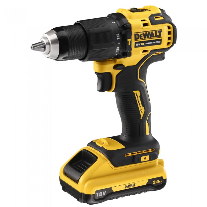 Дрель-шуруповерт аккумуляторная безщеточная ударная DeWALT DCD709D2T (DCD709D2T)