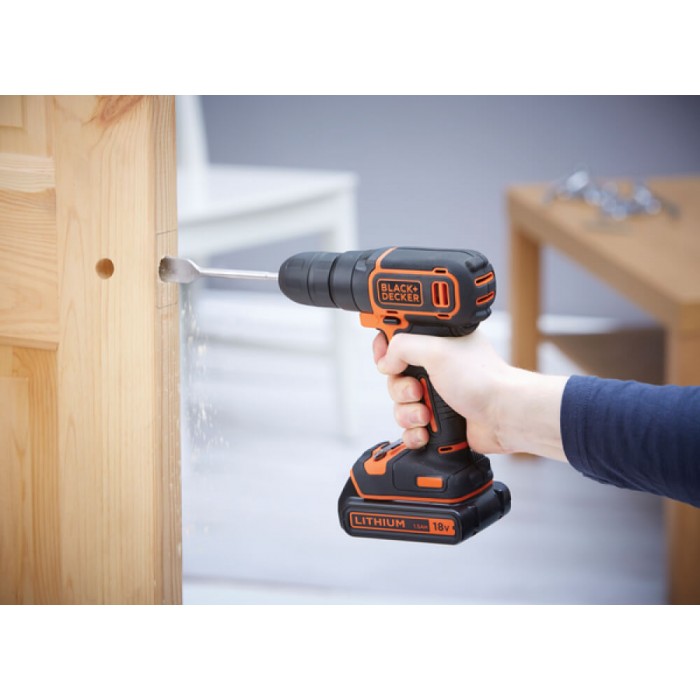 Дрель-шуруповерт аккумуляторный BLACK+DECKER BDCD18 (BDCD18)