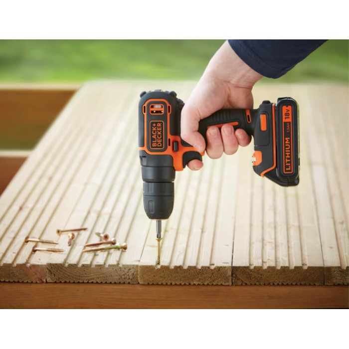 Дрель-шуруповерт аккумуляторный BLACK+DECKER BDCD18 (BDCD18)