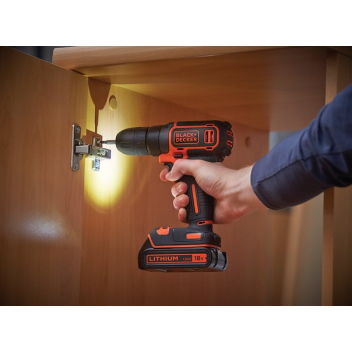 Дрель-шуруповерт аккумуляторный BLACK+DECKER BDCD18 (BDCD18)