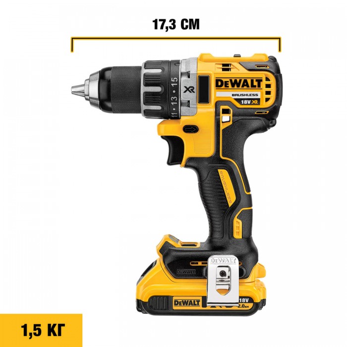 Дрель-шуруповерт аккумуляторная бесщеточная DeWALT DCD791NT (DCD791NT)