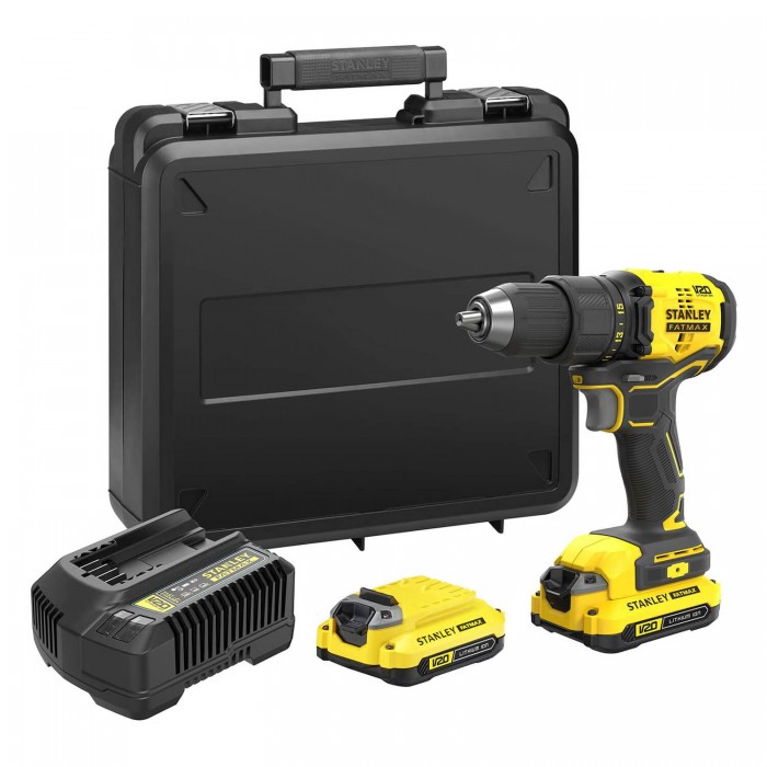Дрель-шуруповерт безщеточная аккумуляторная STANLEY FATMAX SFMCD710D2K (SFMCD710D2K)