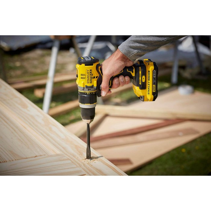 Дриль-шурупокрут ударний акумуляторний безщітковий STANLEY FATMAX SFMCD721D2K (SFMCD721D2K)