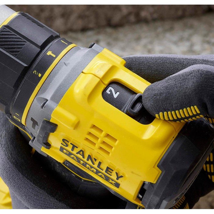 Дриль-шурупокрут ударний акумуляторний безщітковий STANLEY FATMAX SFMCD721D2K (SFMCD721D2K)