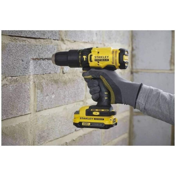 Дрель-шуруповерт ударная аккумуляторная STANLEY FATMAX SFMCD711C2K (SFMCD711C2K)