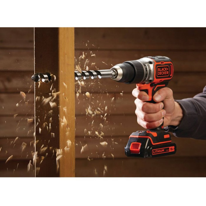 Дриль-шурупокрут ударний безщітковий акумуляторний BLACK+DECKER BL188N (BL188N)