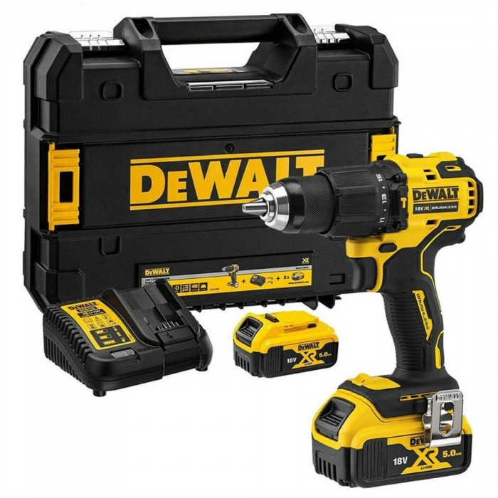 Дрель-шуруповерт аккумуляторная безщеточная ударная DeWALT DCD709P2T (DCD709P2T)