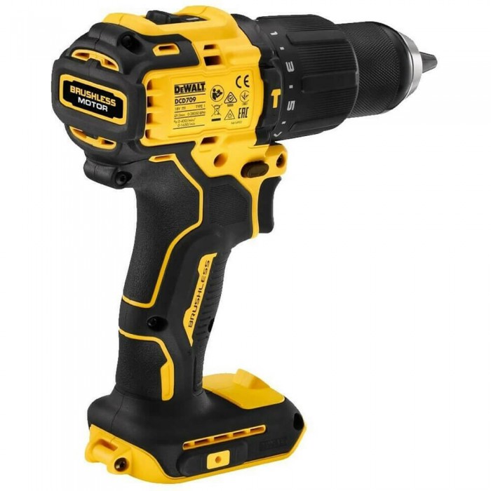 Дрель-шуруповерт аккумуляторная безщеточная ударная DeWALT DCD709P2T (DCD709P2T)