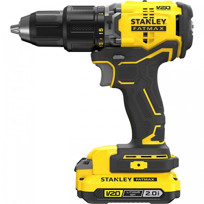 Дрель-шуруповерт ударная бесщеточная аккумуляторная STANLEY FATMAX SFMCD715D2K (SFMCD715D2K)