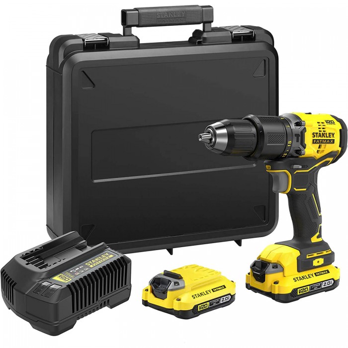 Дрель-шуруповерт ударная бесщеточная аккумуляторная STANLEY FATMAX SFMCD715D2K (SFMCD715D2K)