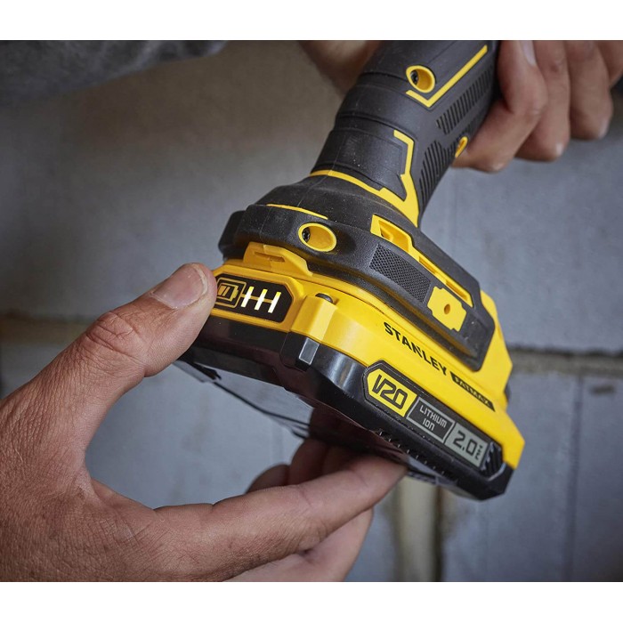 Дрель-шуруповерт ударная бесщеточная аккумуляторная STANLEY FATMAX SFMCD715D2K (SFMCD715D2K)