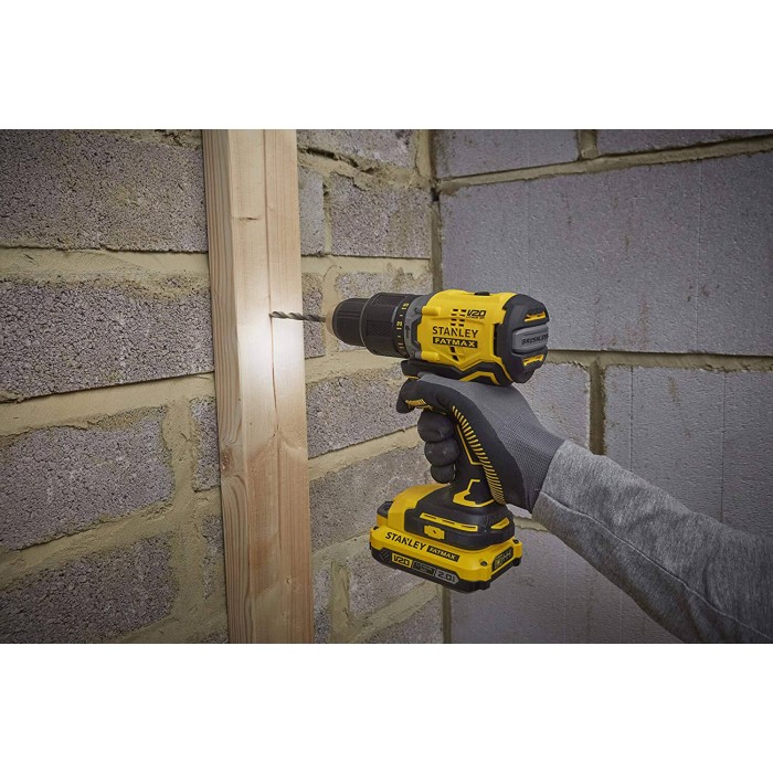 Дрель-шуруповерт ударная бесщеточная аккумуляторная STANLEY FATMAX SFMCD715D2K (SFMCD715D2K)