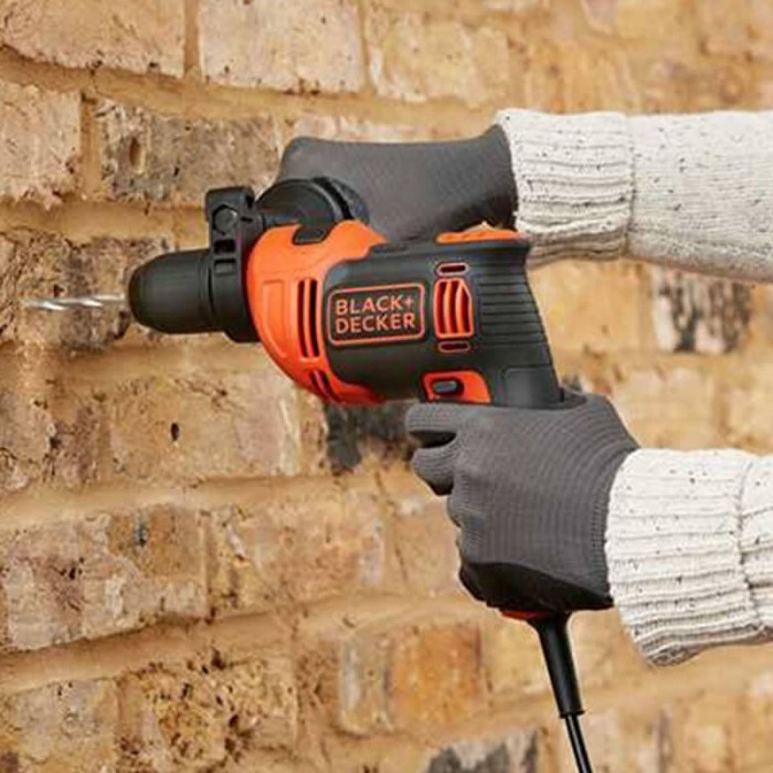 Дриль мережевий ударний BLACK+DECKER BEH710K (BEH710K)