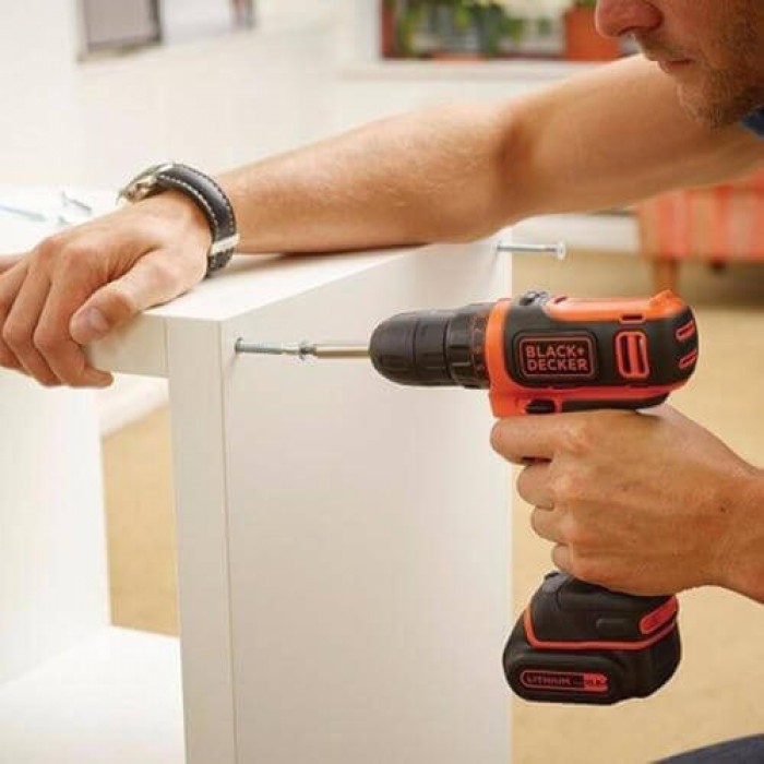 Дрель-шуруповерт аккумуляторный BLACK+DECKER BDCDD12K (BDCDD12K)
