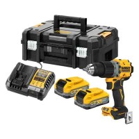 Дрель-шуруповерт аккумуляторная безщеточная ударная DeWALT DCD805S2T