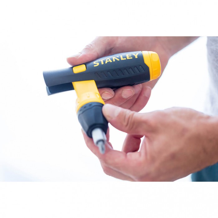 Битодержатель отверточного типа Pistol Grip Ratchet с храповым механизмом и набором из 37 бит STANLEY 0-63-038 (0-63-038)