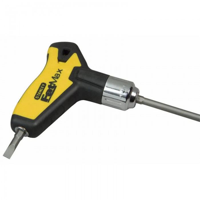 Отвертка - набор FatMax с Т-образной рукояткой с защелочным механизмом и набором бит STANLEY 0-79-153 (0-79-153)