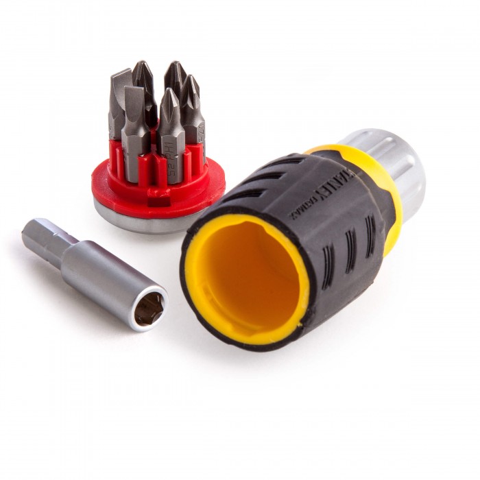 Отвертка – набор Stubby, реверсивная, с шестью сменными битами STANLEY FMHT0-62688 (FMHT0-62688)