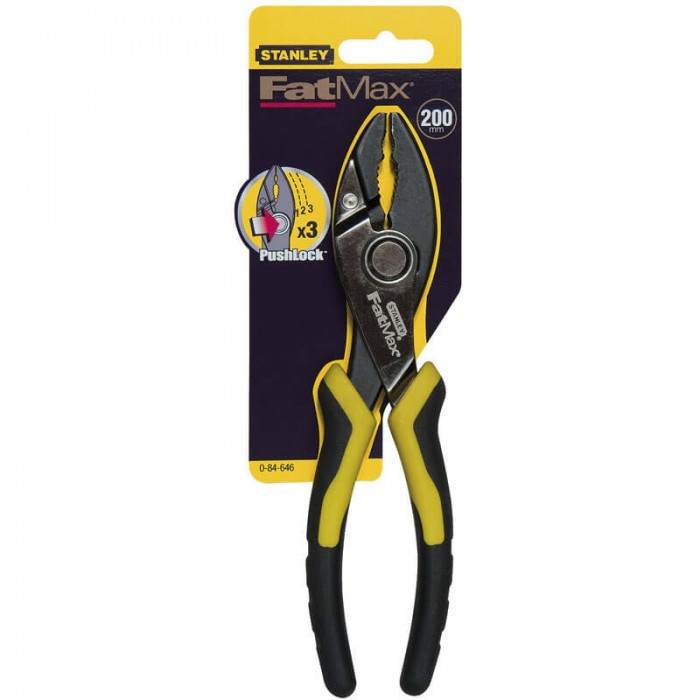 Пасатижі переставниє сантехнічні, L=200 мм. STANLEY 0-84-646 (0-84-646)