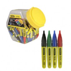 Мини – маркеры с заостренным наконечником длиной 90 мм, четырех цветов STANLEY 1-47-329_72