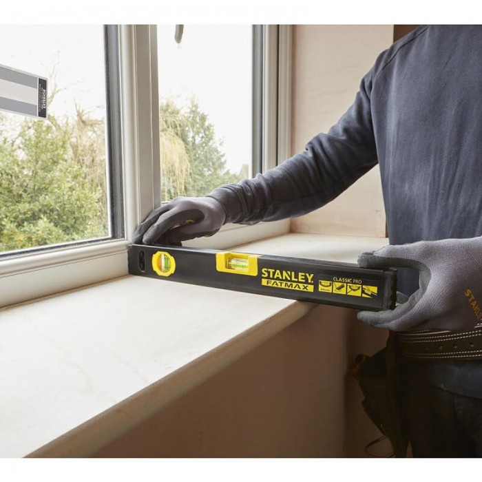 Уровень FatMax WATERFIT CLASSIC PRO алюминиевый длиной 400 мм с двумя капсулами STANLEY FMHT42553-1 (FMHT42553-1)