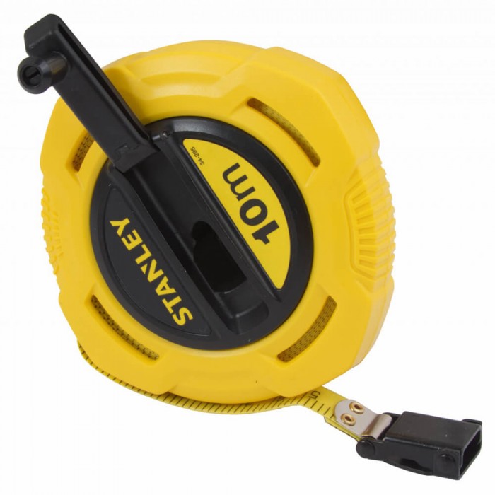 Рулетка измерительная FIBERGLASS длиной 10 м, шириной 12,7 мм, в пластмассовом корпусе STANLEY 0-34-295 (0-34-295)