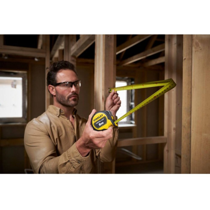 Рулетка измерительная CONTROL-LOCK длиной 8 м, шириной 25 мм, в обрезиненном корпусе, с двойной шкалой STANLEY STHT37232-0 (STHT37232-0)