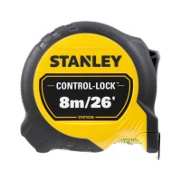 Рулетка измерительная CONTROL-LOCK длиной 8 м/26, шириной 25 мм, в обрезиненном корпусе, с двойной шкалой STANLEY STHT37236-5
