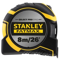 Рулетка измерительная FatMax®Autolock длиной 8 м/26, шириной 25 мм, в обрезиненном корпусе, с двойной шкалой STANLEY FMHT43243-0
