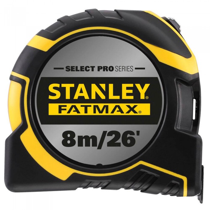 Рулетка вимірювальна FatMax®Autolock довжиною 8 м/26, шириною 25 мм, в обгумованому корпусі, з подвійною шкалою STANLEY FMHT43243-0 (FMHT43243-0)