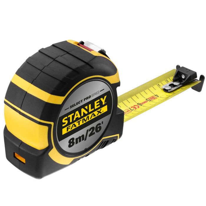 Рулетка вимірювальна FatMax®Autolock довжиною 8 м/26, шириною 25 мм, в обгумованому корпусі, з подвійною шкалою STANLEY FMHT43243-0 (FMHT43243-0)
