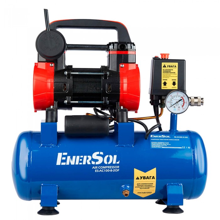 Компресор повітряний безмасляний EnerSol ES-AC100-8-2OF (ES-AC100-8-2OF)