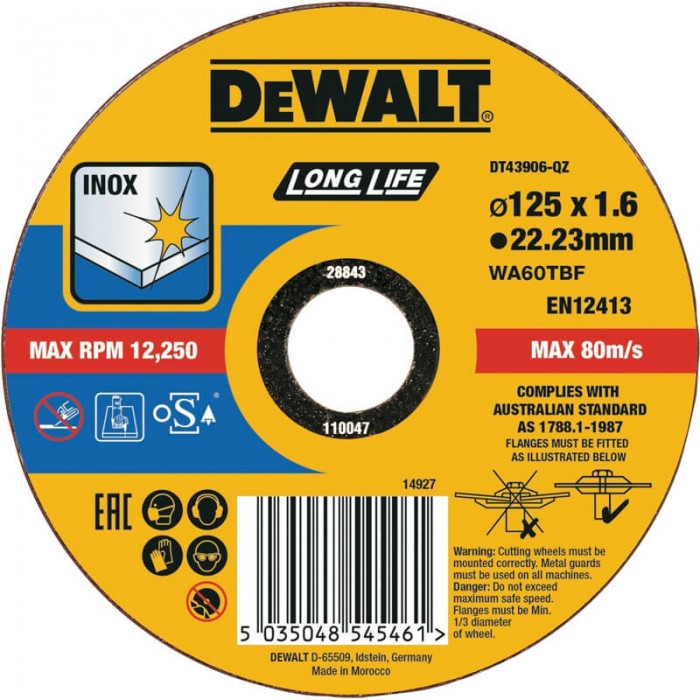 Круг відрізний DeWALT DT43906 (DT43906)