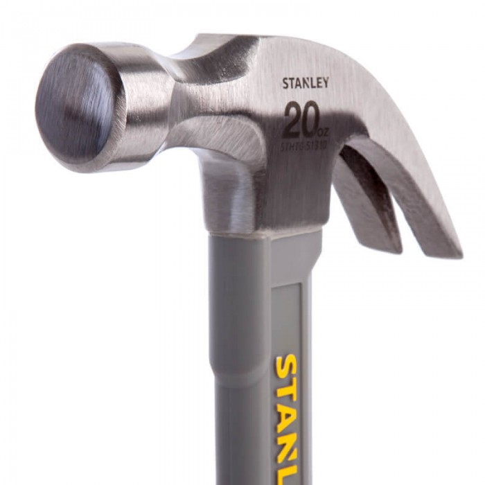 Молоток Fiberglass з вагою головки 570 г, з загнутим цвяходером STANLEY STHT0-51310 (STHT0-51310)