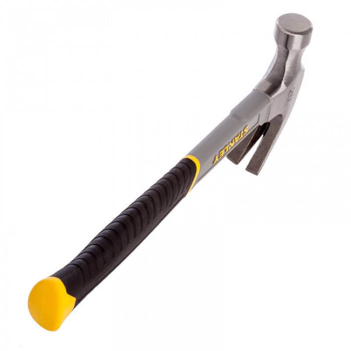 Молоток Fiberglass з вагою головки 570 г, з загнутим цвяходером STANLEY STHT0-51310 (STHT0-51310)